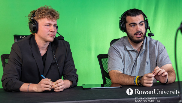Student hosts at Esports event.