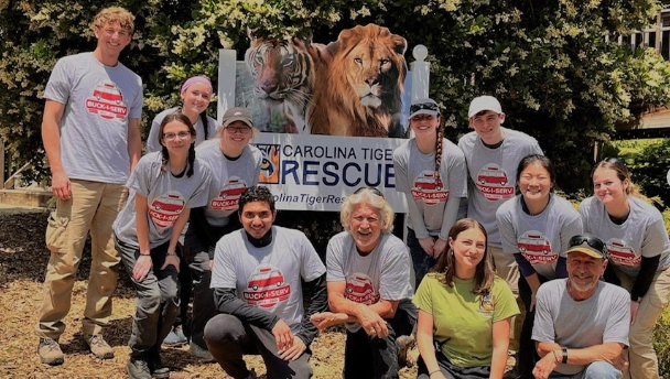 Buck-I-SERV participants serving in Pittsboro, North Carolina.