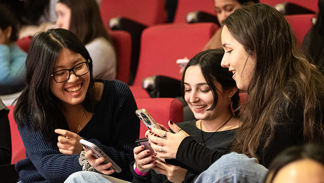 Attendees Connecting at Opening Ceremony