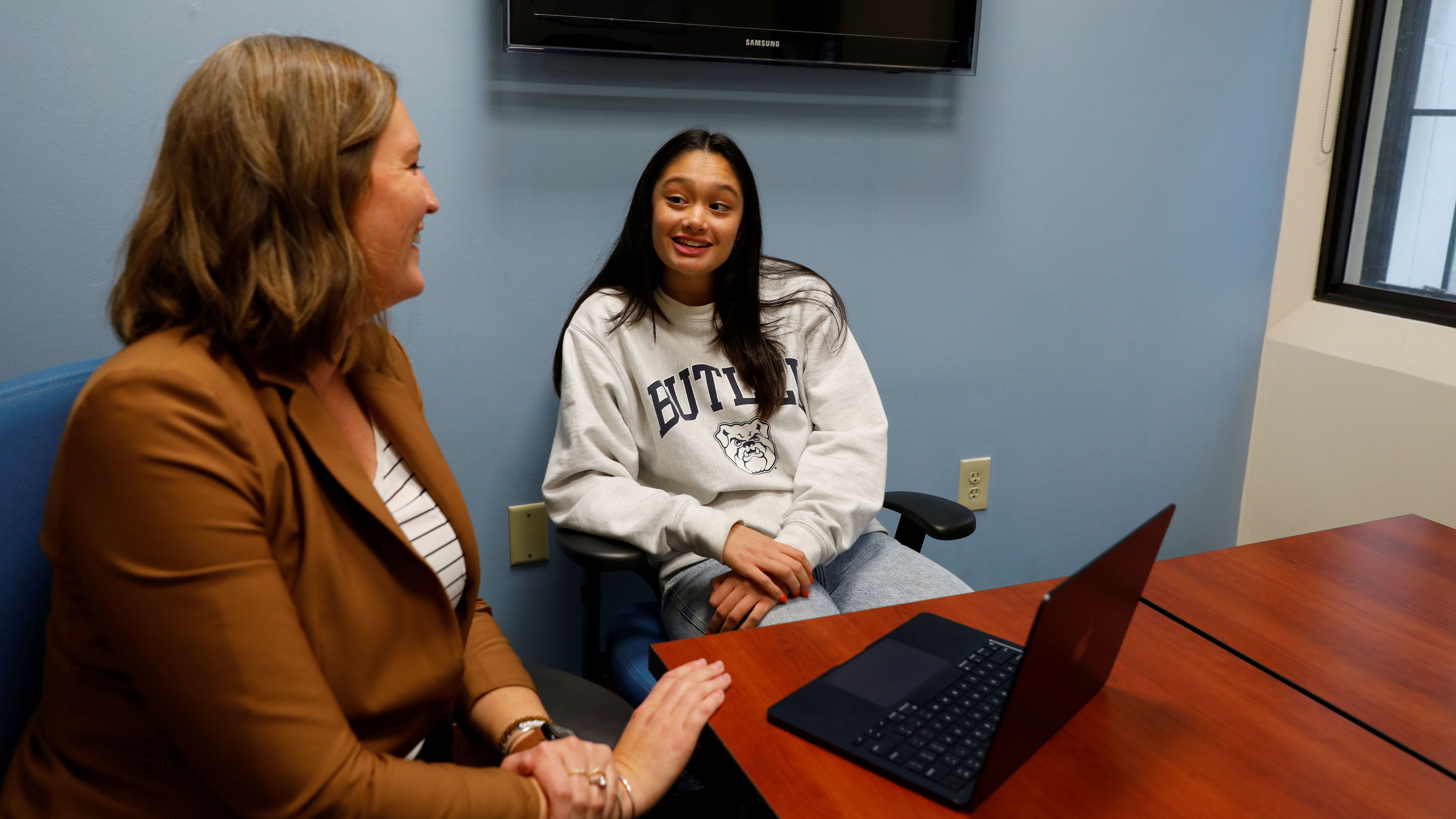 Kathleen and student