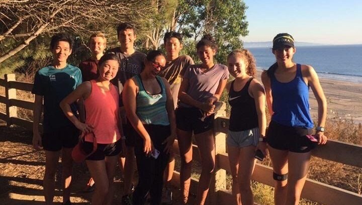 UCLA Tri running from campus to the beach for some burrito fuel!