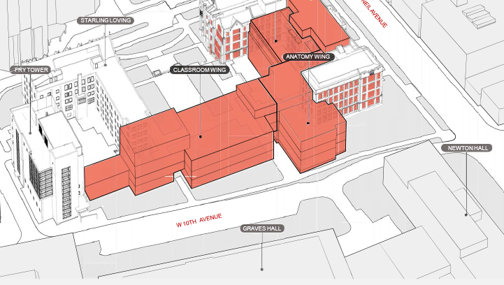 Blueprint of the new IHSC building