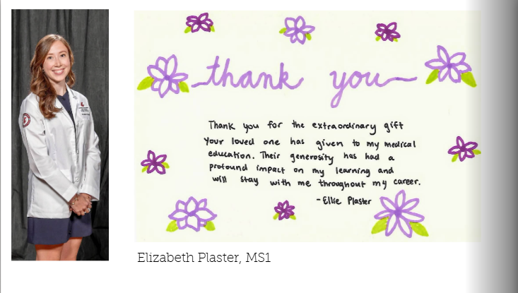 Student Thank you Art