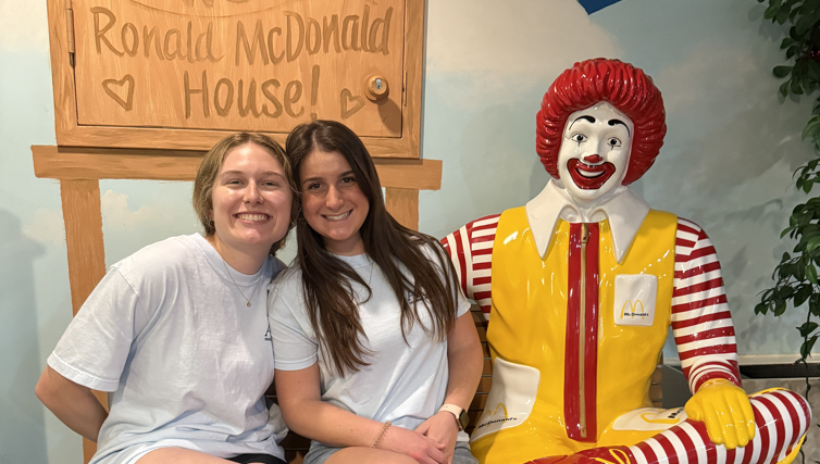 Visiting at the Roanoke Ronald McDonald House