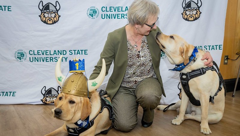 President Bloomberg posing with Rune and Thor on their birthday!