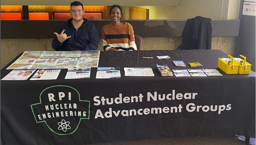 Members of SNAG at a tabling event.