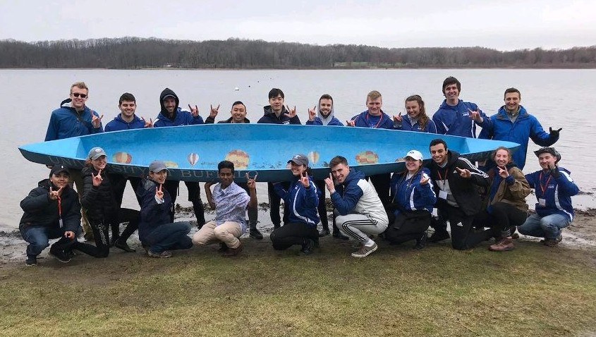 Concrete Canoe team at regionals 2019