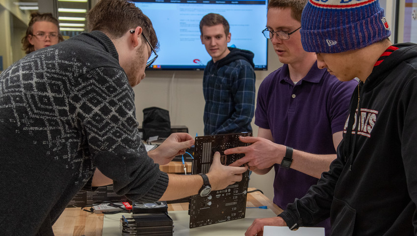 Students Building our Original PCs