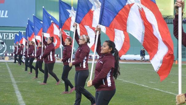 Color guard adds 'visual attribute' to marching band – The Red Ledger