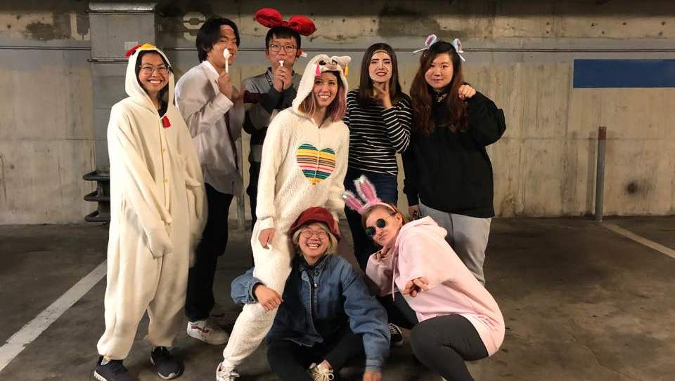 Our members dressed up for practice during Halloween season!