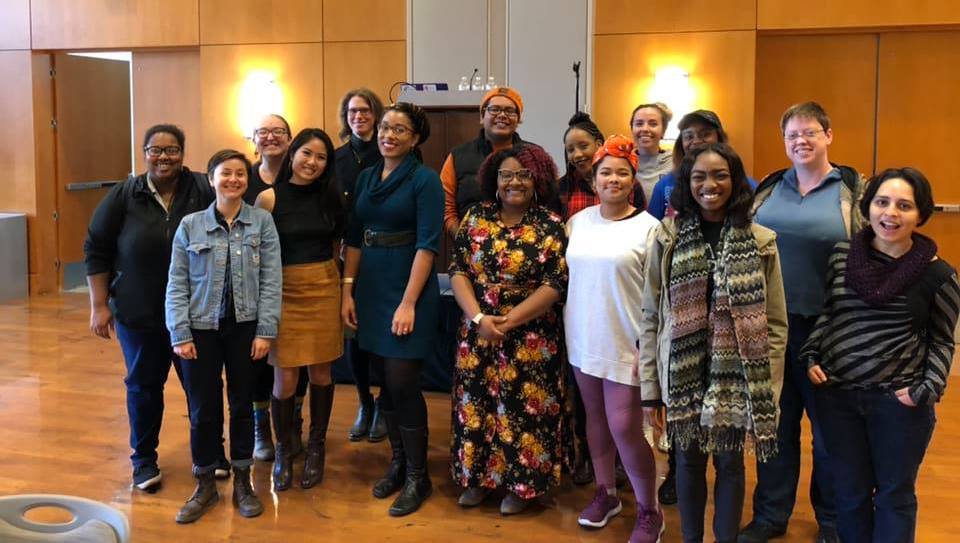 Students with Keynote Tracy Deonn Walker at National Young Women's Day of Action 2018