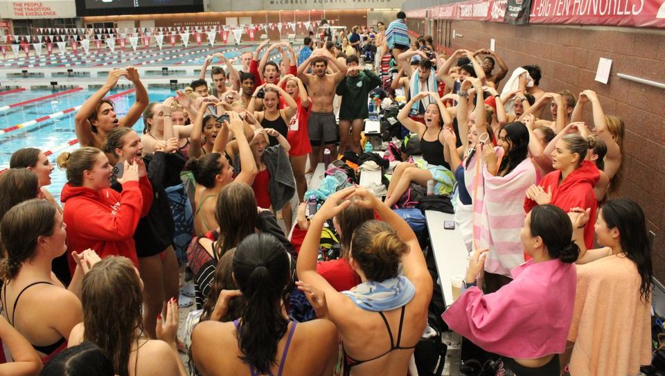 Getting ready to swim!