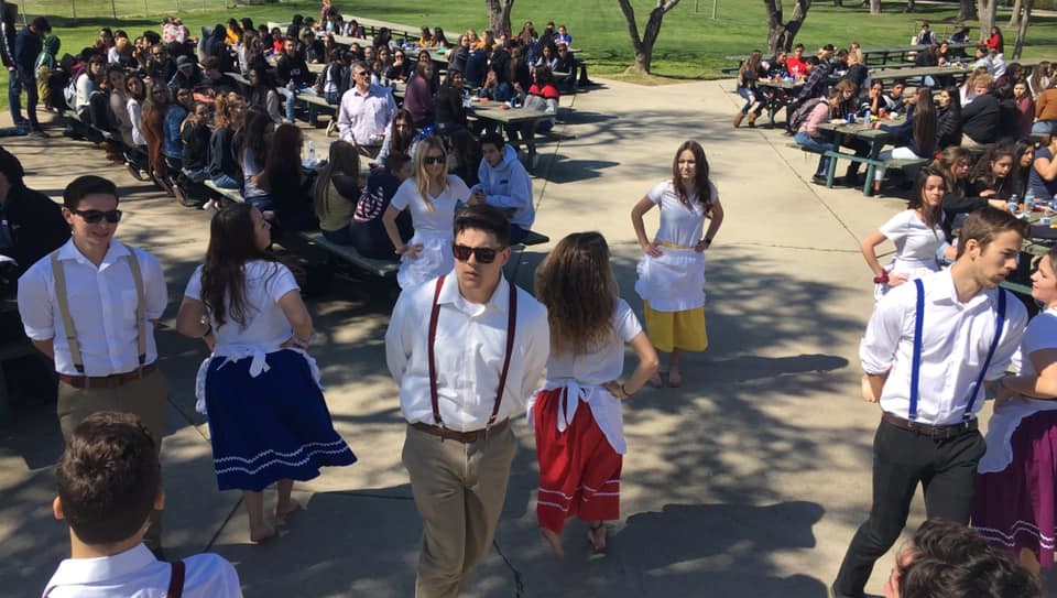 Students at an event