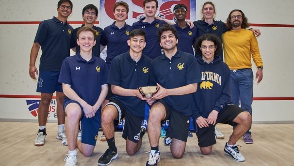 2022-2023 Team with the trophy from nationals last season