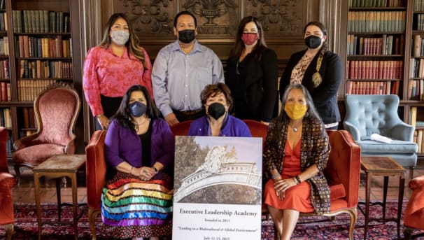 Indigenous participants at the 2022 ELA July Program with Indigenous Scholarship Committee Members
