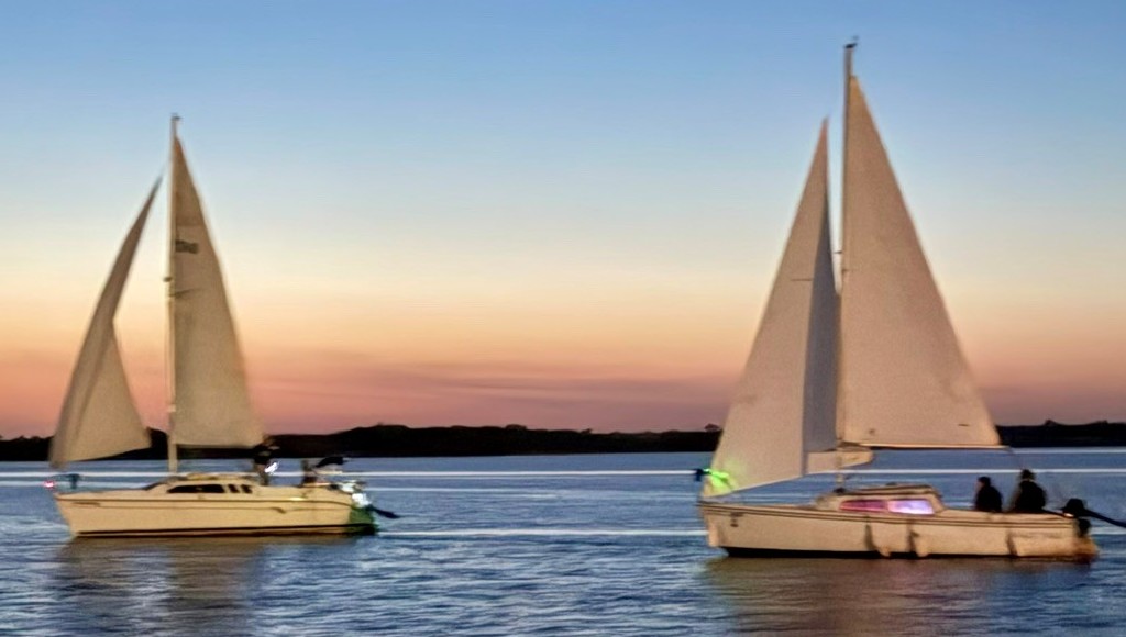 Keelboat sunset cruise