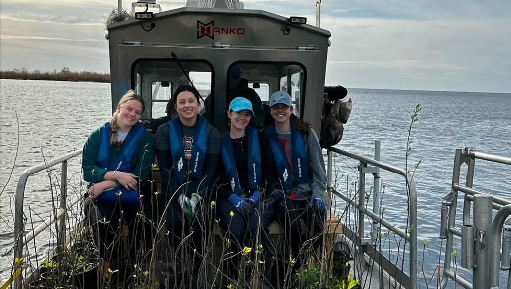 Buck-I-Serv group on boat