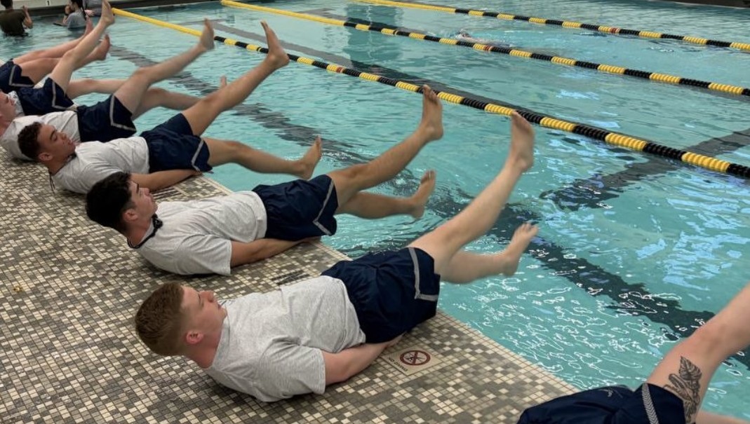 Cadets participating in our SWC water training session.