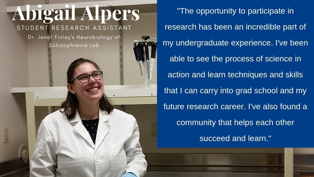 Student Researcher and Scholarship Recipient Abigail Alpers