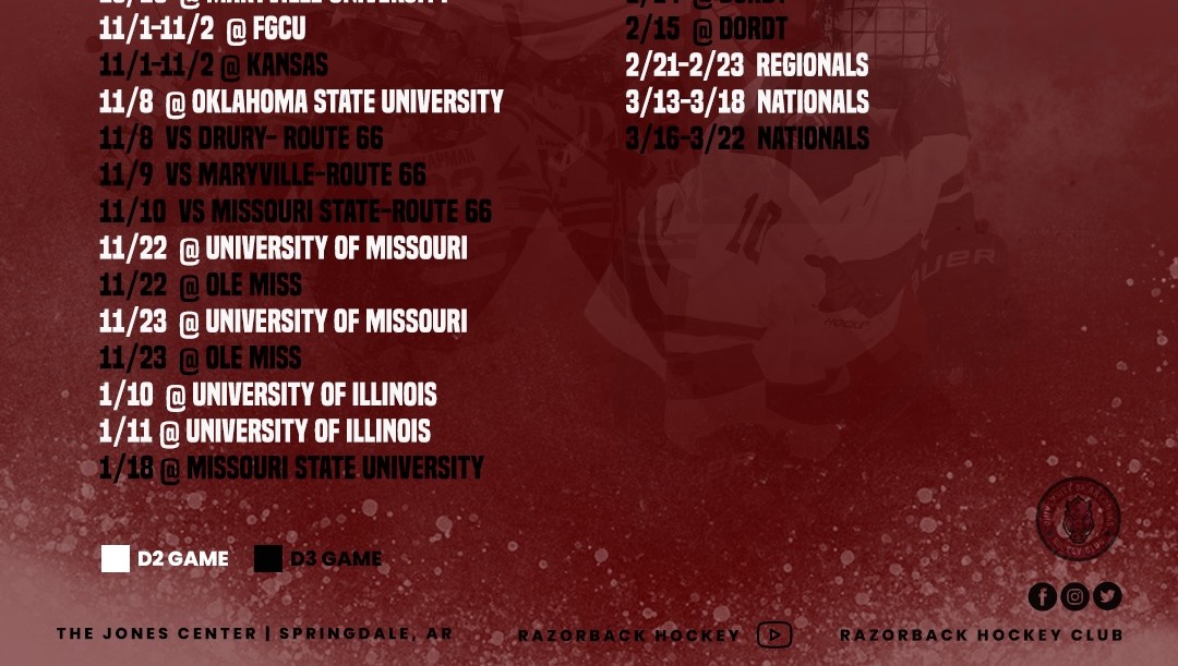 Away Schedule
