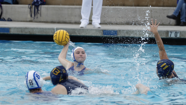 UCLA's Samantha DiMarco attacking the goal