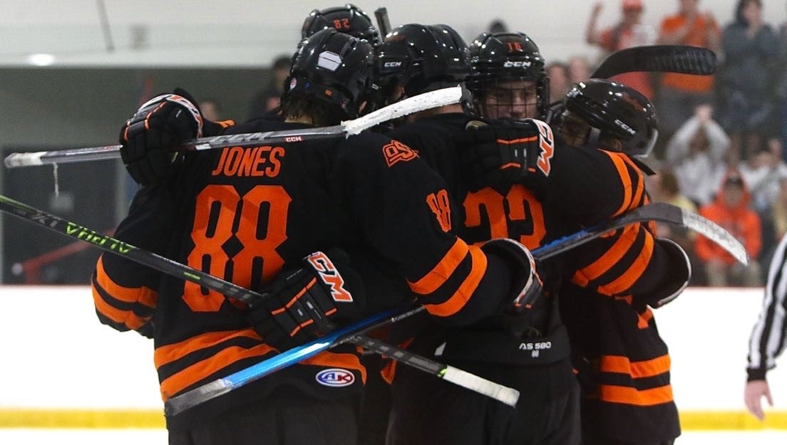 Group celebration after a goal scored