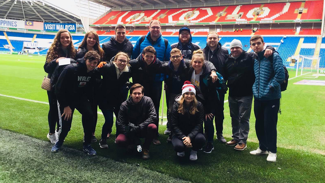 2020 Transatlantic Storytelling students visit Cardiff City FC