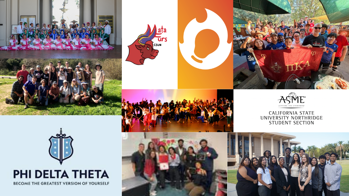 Ballet Folklórico, MataFurs, Entrepreneurs Club, Pi Kappa Aloha, FASA, Speech and Debate, ASME, AMA