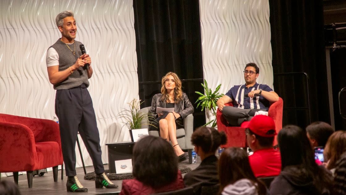 Speaker and panelists engage audience during CSUN-hosted public discussion.