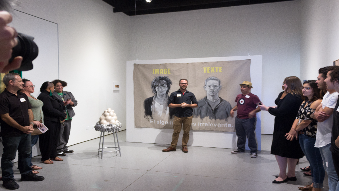 Arts Alumni Chapter hosts artist talk and gallery event at CSUN exhibition space.