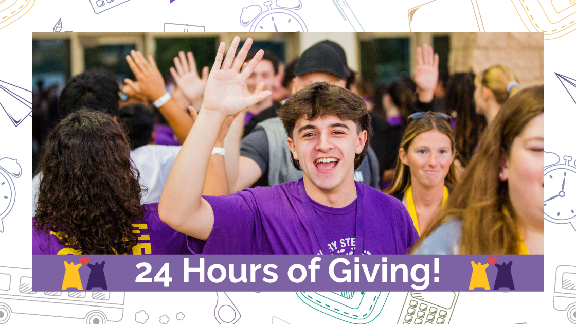 Student showing excitement (male)