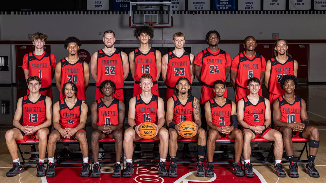 Stan State Men's Basketball action