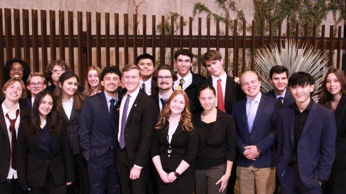 Mock Trial group photo candid