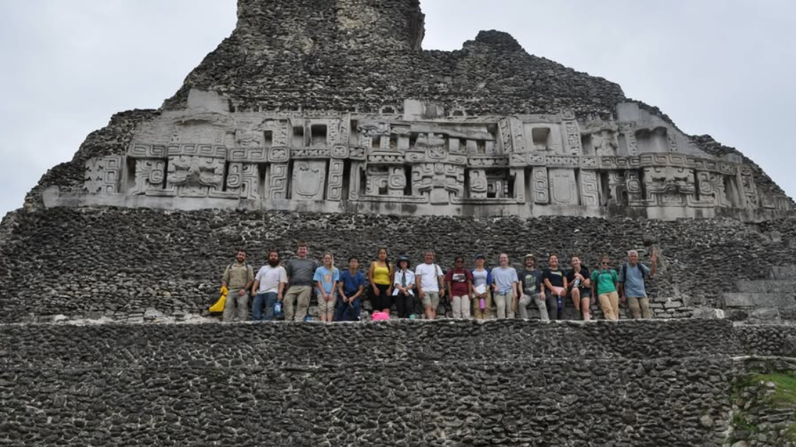Anthropology studets at a field-based class trip