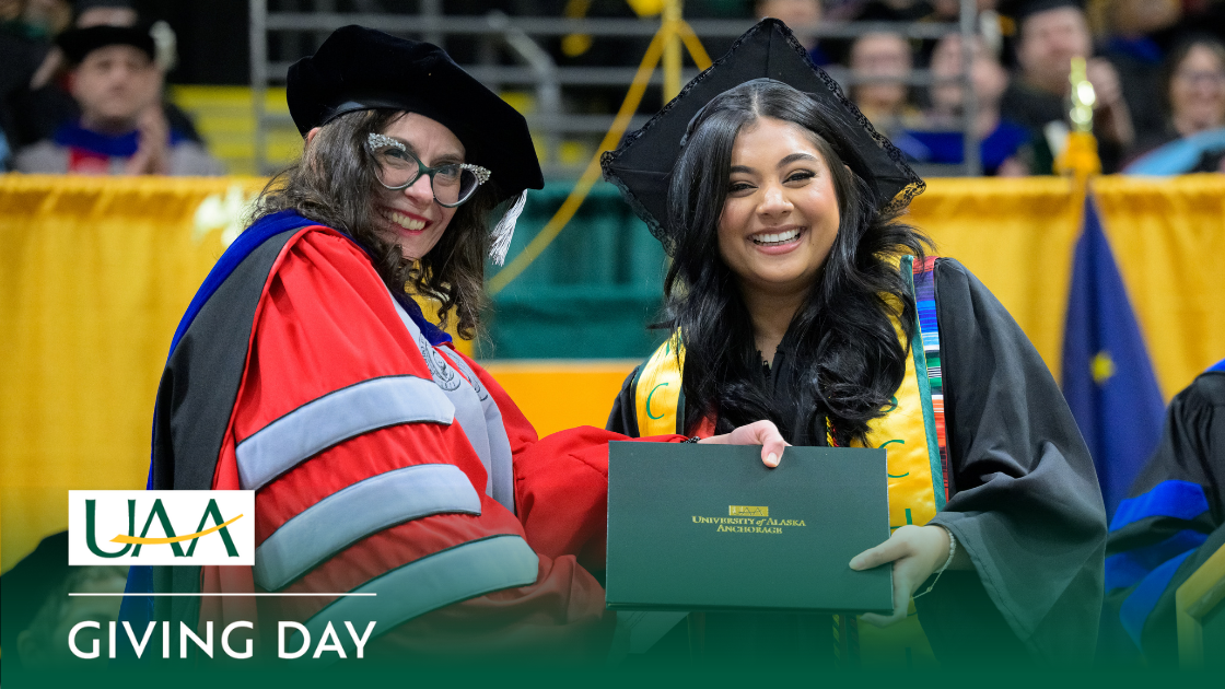 Honors College Graduate receives diploma at UAA's Fall 2025 Commencement