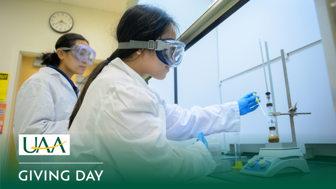 Students monitor samples during an organic chemistry lab