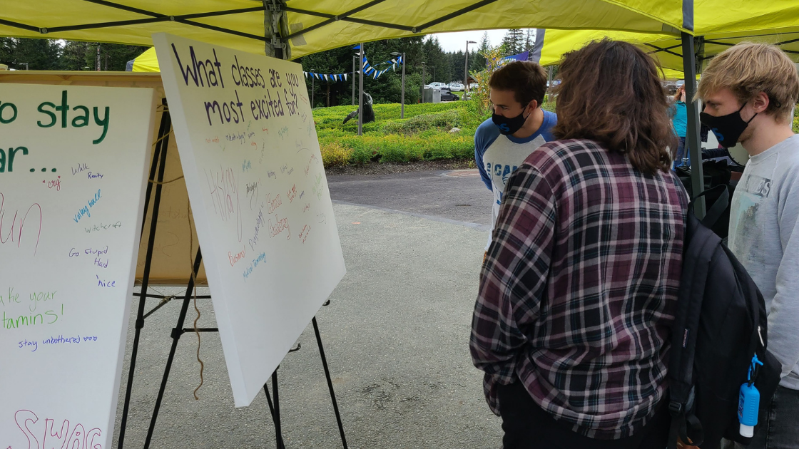 Students at the 2021 Campus Kickoff.