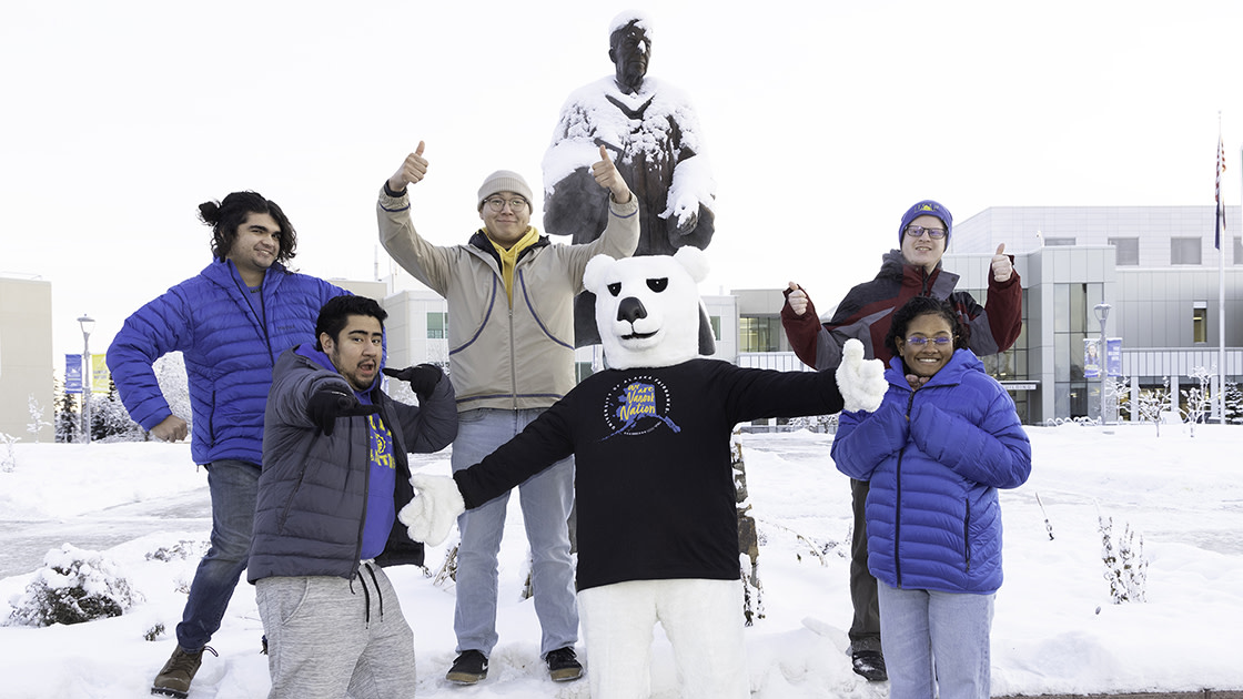 UAF Students and Nook on campus