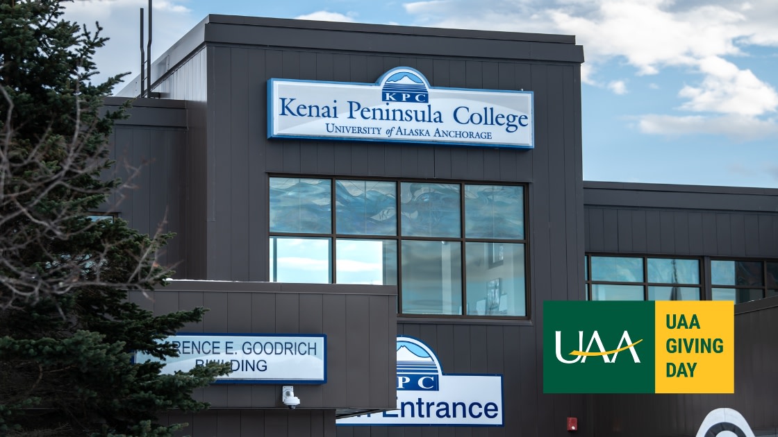 UAA's Kenai Peninsula College Kenai River Campus main entrance.