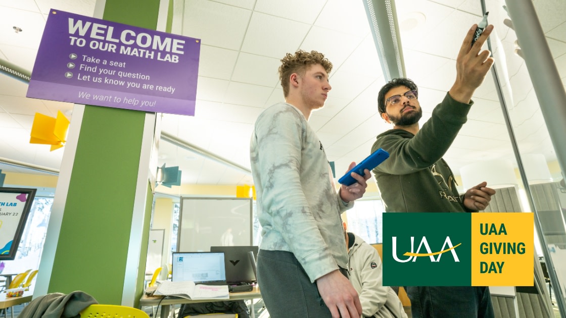 Students in UAA's Learning Commons at its new location in the Consortium Library.