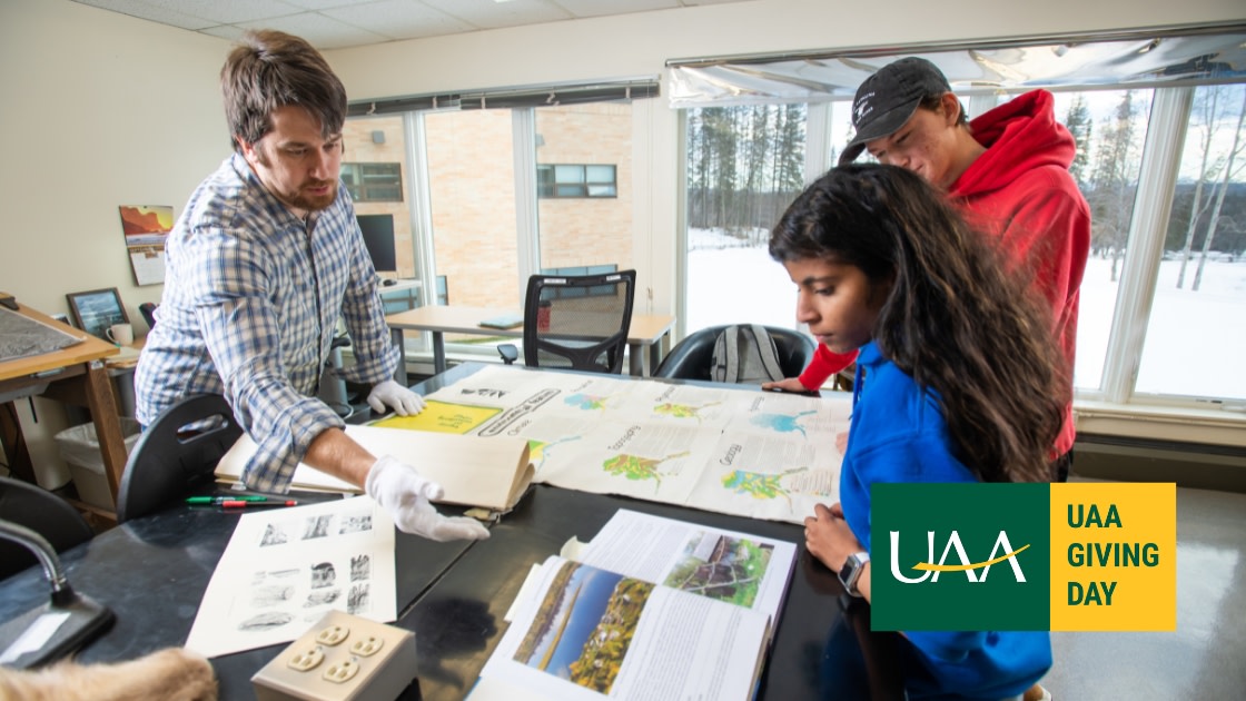 Students listen during Alaska Native Cultures course at UAA's KPC Kenai River Campus.