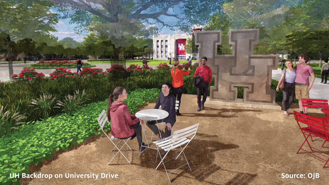 UH Backdrop on University Drive
