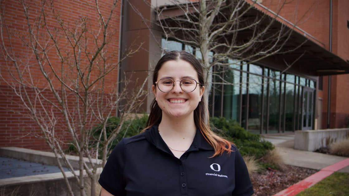 Smiling female student