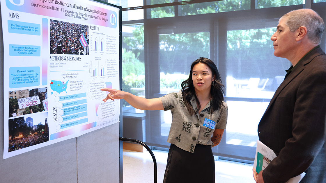 A Wayne Morse Scholar presents their Wayne Morse Practicum.