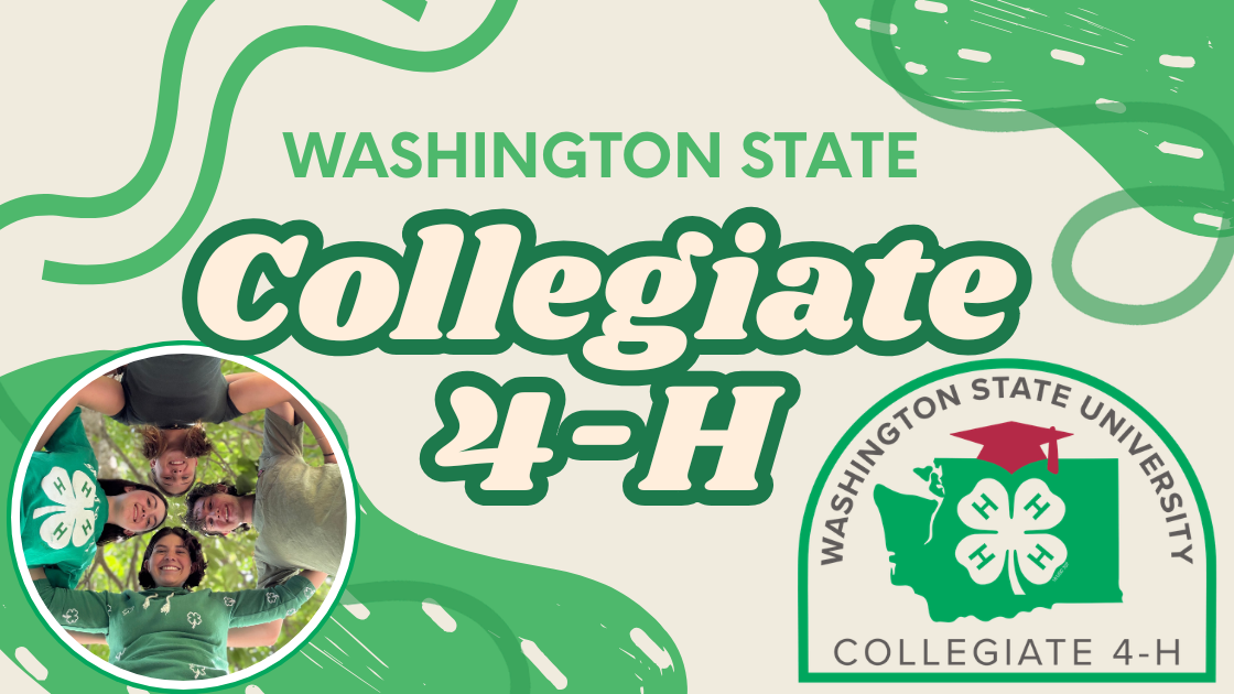 Washington State Collegiate 4-H logo and officer team