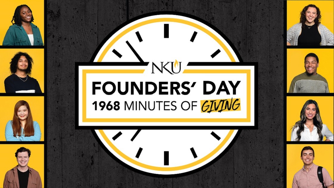 Founders' Day Logo with Students