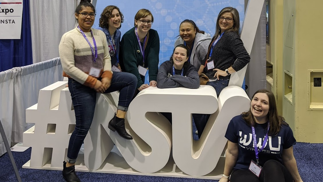 The WWU NSTA Student Chapter Officers pose for a photo at the area conference in Seattle.