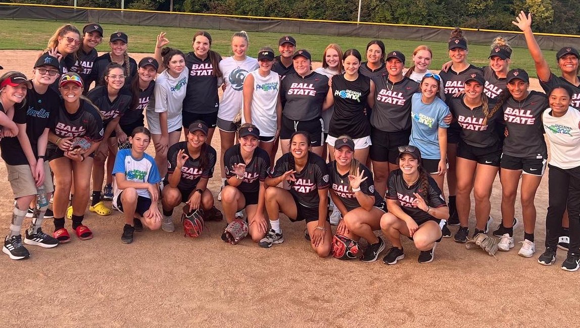 Ball State University BSU Softball Player