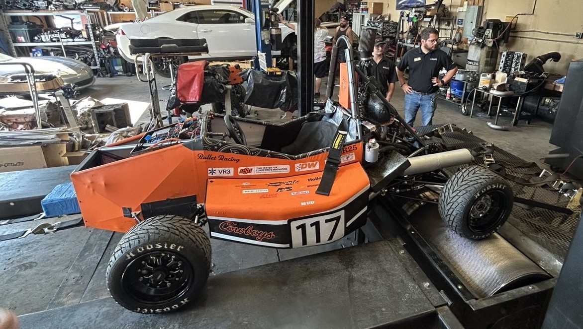 The BR25 testing on a dynamometer.