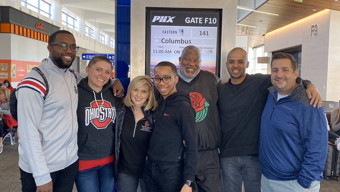 2019 Bowl Tour smiling for a picture